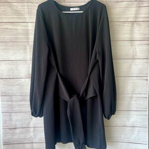 Elegant Black Long Sleeve Dress